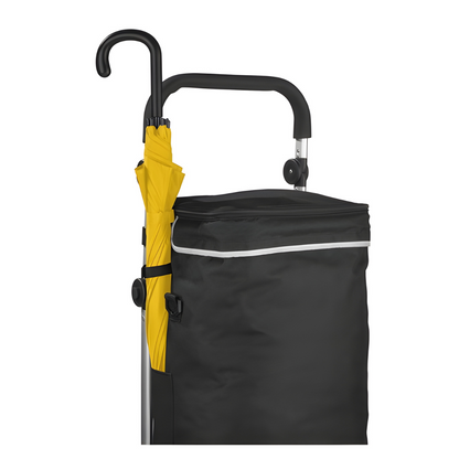 Folded TOPMOVE® 6-wheel shopping trolley – compact storage design