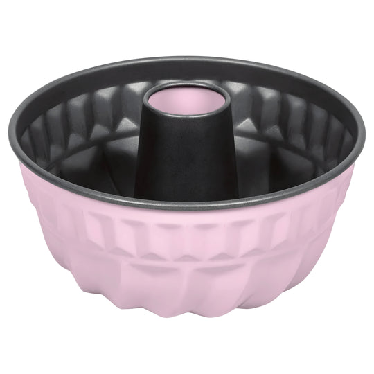 ERNESTO® Bundt Baking Pan with ILAG® non-stick coating in pink – 31.9×13×7.3cm.