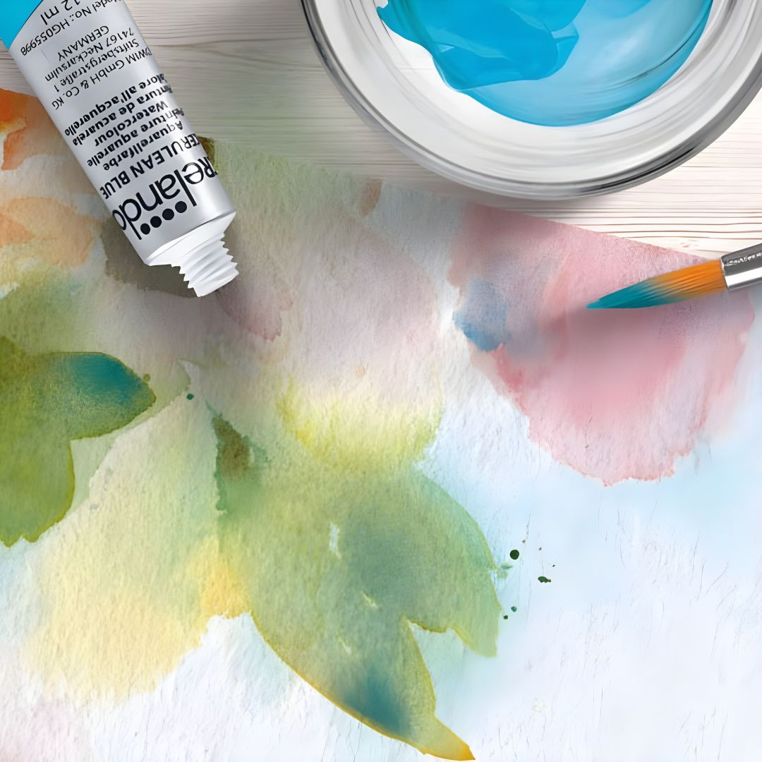 Crelando Watercolor Paint Set – 12 Vibrant Colors (12ml Tubes)