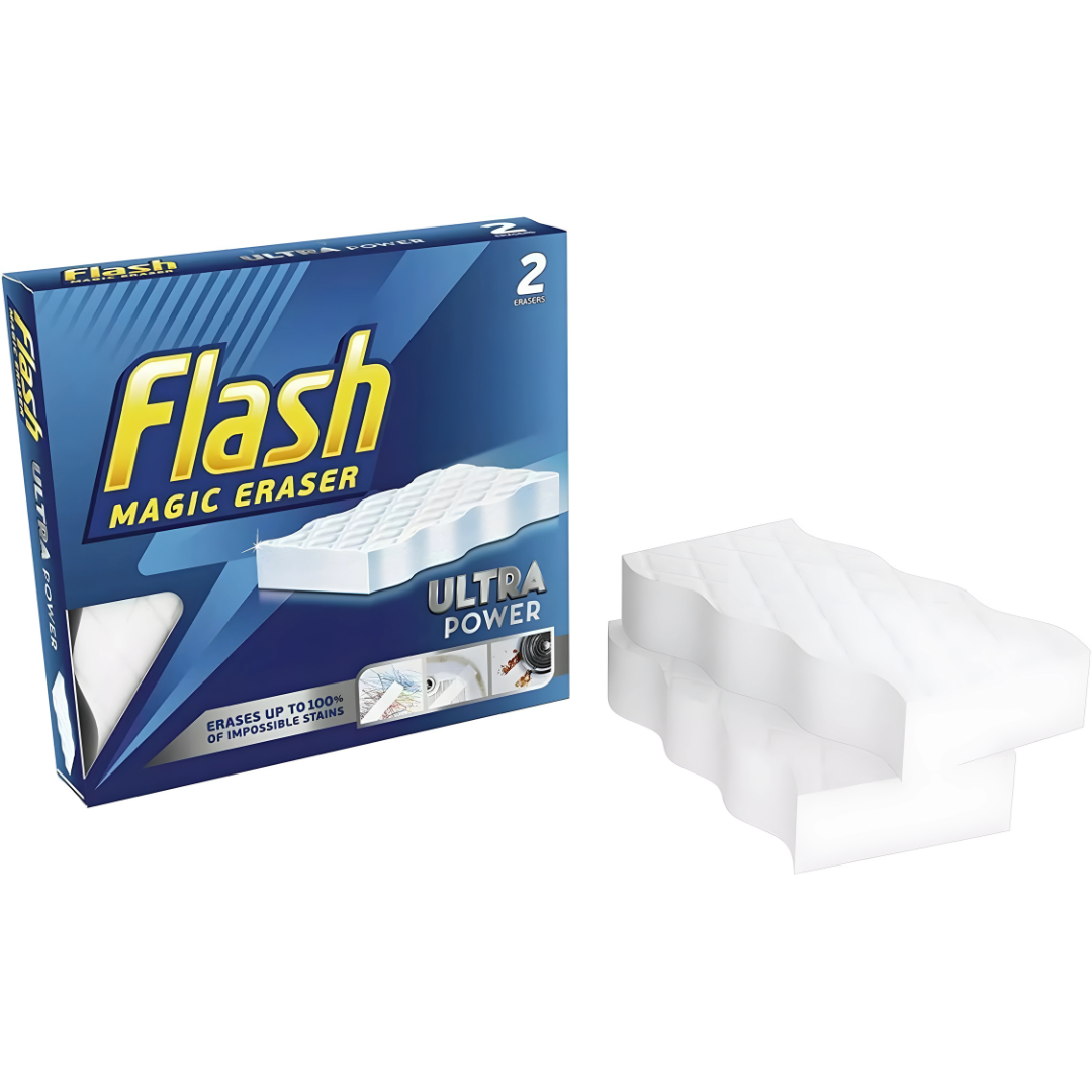 Flash Magic Eraser Ultra Power 2pcs – EU made cleaning sponge in Beirut
