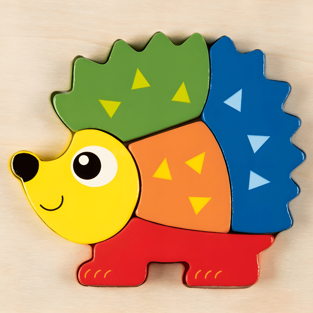 Playtive Wooden 2D Puzzle – Premium colorful shape sorting toy for kids (1+ years), durable and educational, available in Beirut Lebanon.