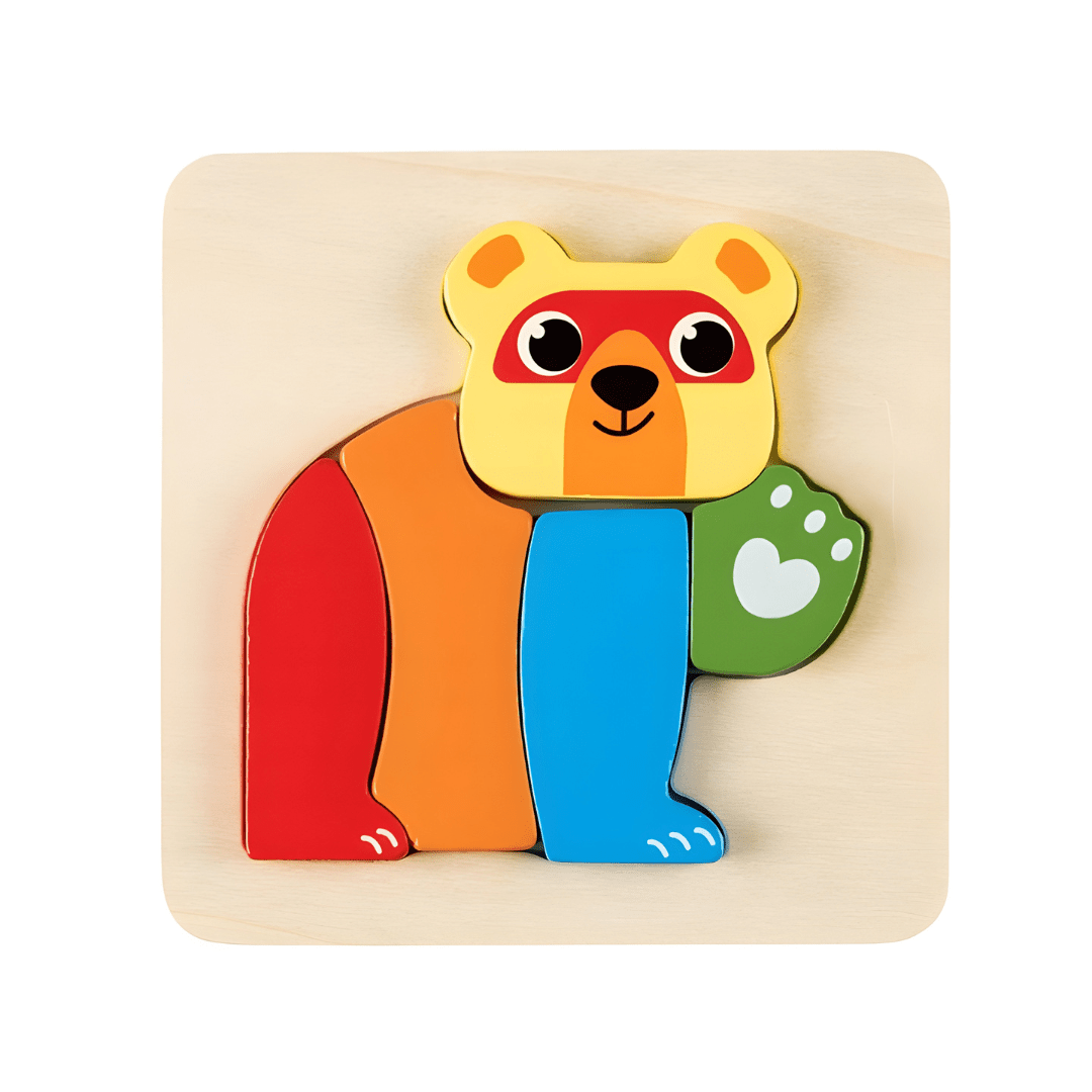 Playtive Wooden 2D Puzzle – Premium colorful shape sorting toy for kids (1+ years), durable and educational, available in Beirut Lebanon.