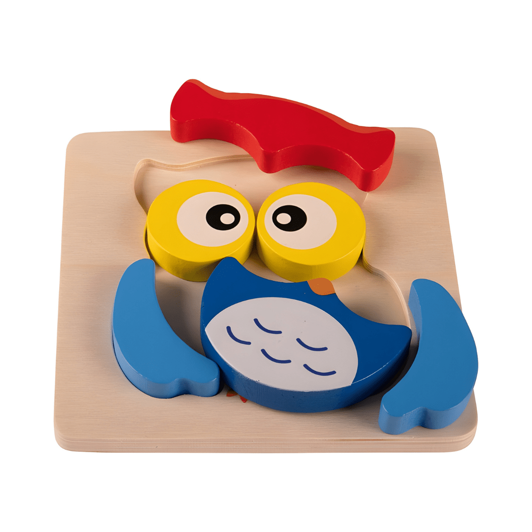 Playtive Wooden 2D Puzzle – Premium colorful shape sorting toy for kids (1+ years), durable and educational, available in Beirut Lebanon.