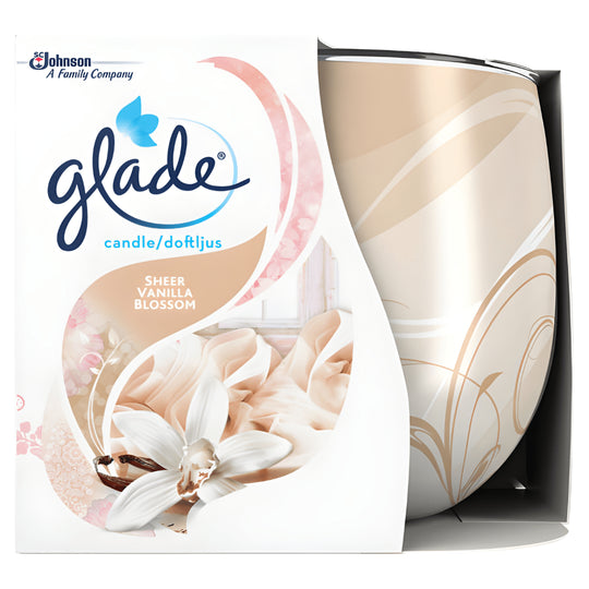 Glade Premium Scented Candle 120g Glass Cup – UK Made
