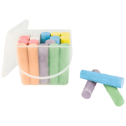 Playtive chalk bucket 20pcs set – colorful, washable sidewalk & blackboard chalk for kids in Lebanon. Includes 7 bright colors, safe & fun for ages 2+.