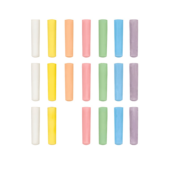 Playtive chalk bucket 20pcs set – colorful, washable sidewalk & blackboard chalk for kids in Lebanon. Includes 7 bright colors, safe & fun for ages 2+.