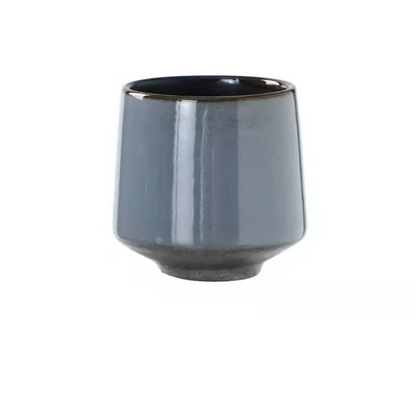 Japanese ceramic tea cups 200ml with unique reactive glaze, durable and safe for tea, coffee, or sake – available in Beirut Lebanon.