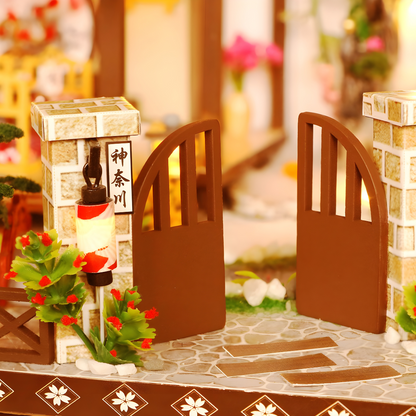 DIY Miniature Dollhouse Kit – Premium Large Design with Light, Music Box & Dust Cover