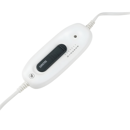 SANITAS SHK 34 back and neck heating pad 100W with 6 temperature levels, soft fabric, auto shut-off and washable design.