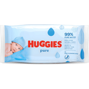 Huggies Pure Baby Wipes 56 pack UK made – front packaging
