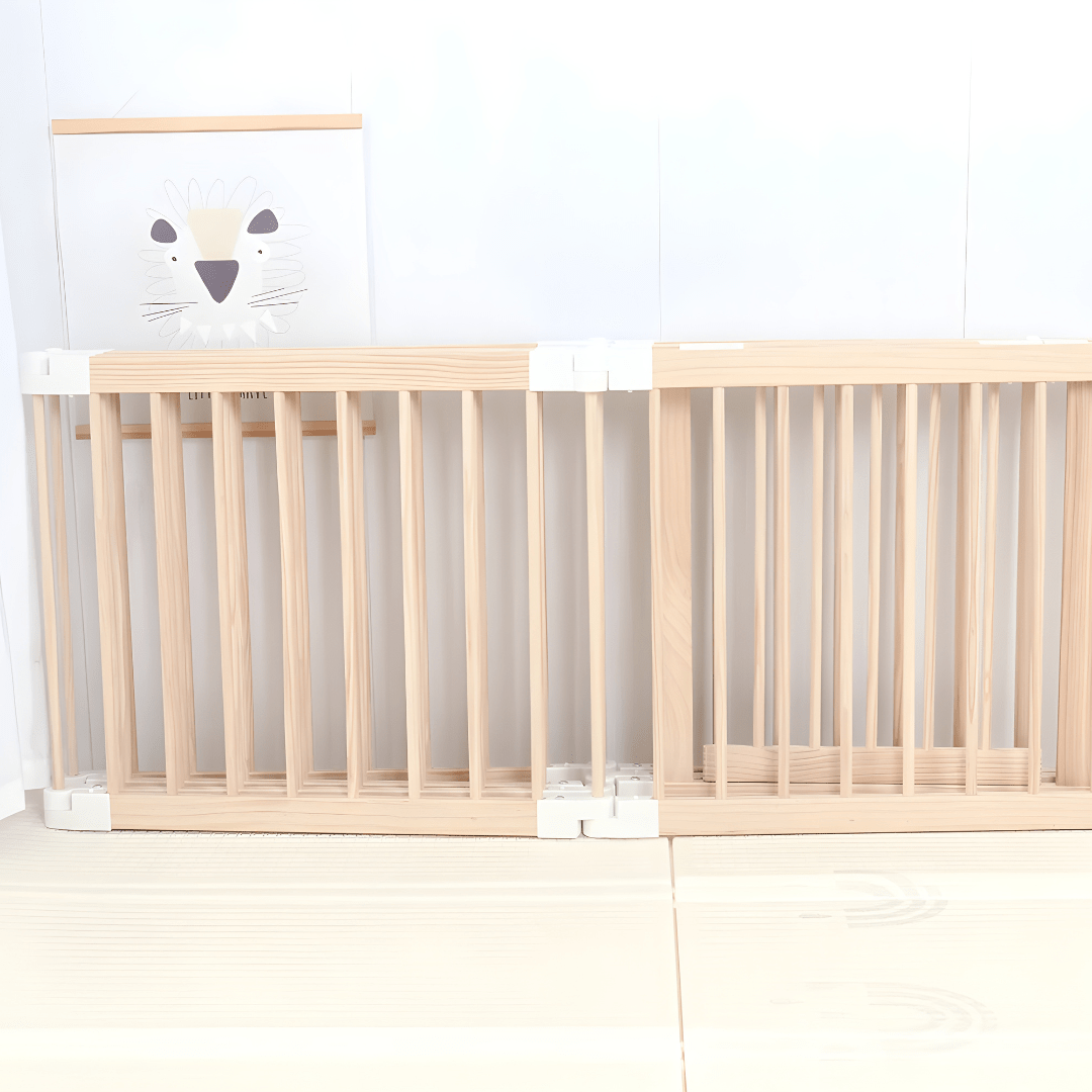 New Zealand Pine Wood Toddler Playpen with foldable XPE mat 200×180×61 cm, eco-friendly and safe for toddlers – Beirut Lebanon