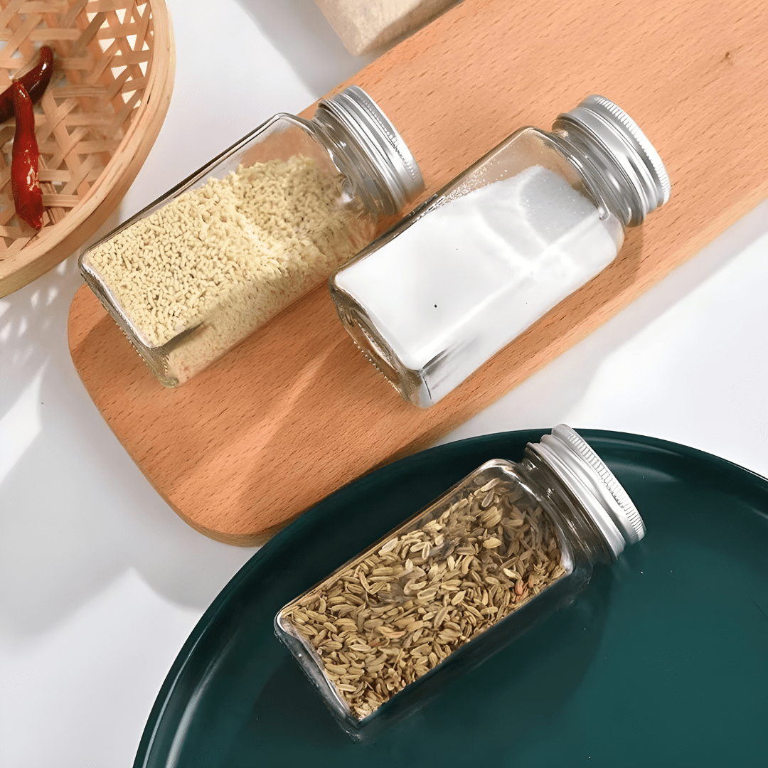 120ml Kitchen Spice Jar Glass Seasoning Container with Shaker Lid for Herbs, Salt, and Spices – Beirut Lebanon