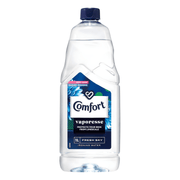 Comfort Vaporesse Fresh Sky Ironing Water 1L bottle – EU-made ironing water that prevents limescale, adds freshness, and makes ironing smoother – available in Lebanon.