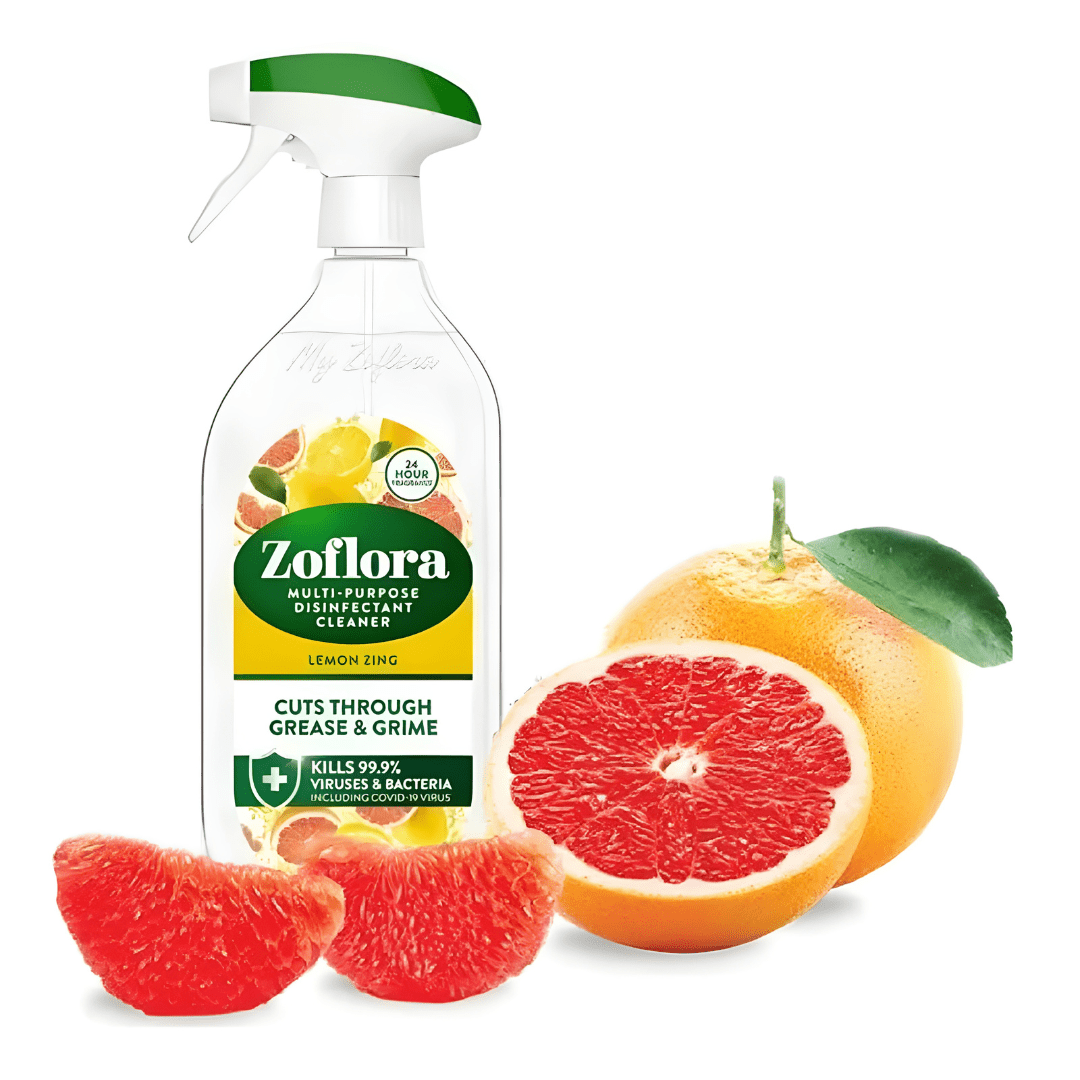 Zoflora Lemon Zing disinfectant cleaner 800ml – antibacterial cleaning spray with citrus fragrance made in UK available in Lebanon