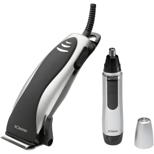 Bomann hair and nose trimmer set with stainless steel blades and accessories – Beirut Lebanon