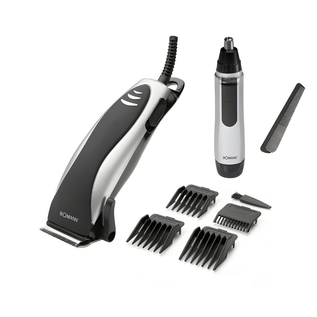 Bomann hair and nose trimmer set with stainless steel blades and accessories – Beirut Lebanon