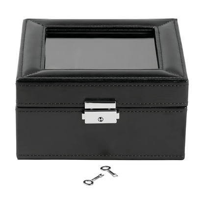 AURIOL 6-slot black leather watch box Beirut Lebanon