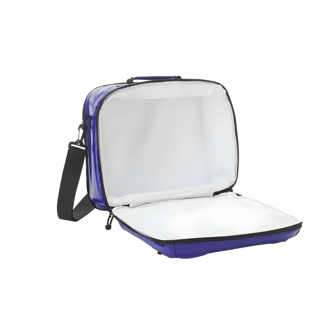 Mistral 10L blue cooler bag with shoulder strap and front zipper pocket – ideal for paddle surf, beach, and outdoor use in Beirut Lebanon