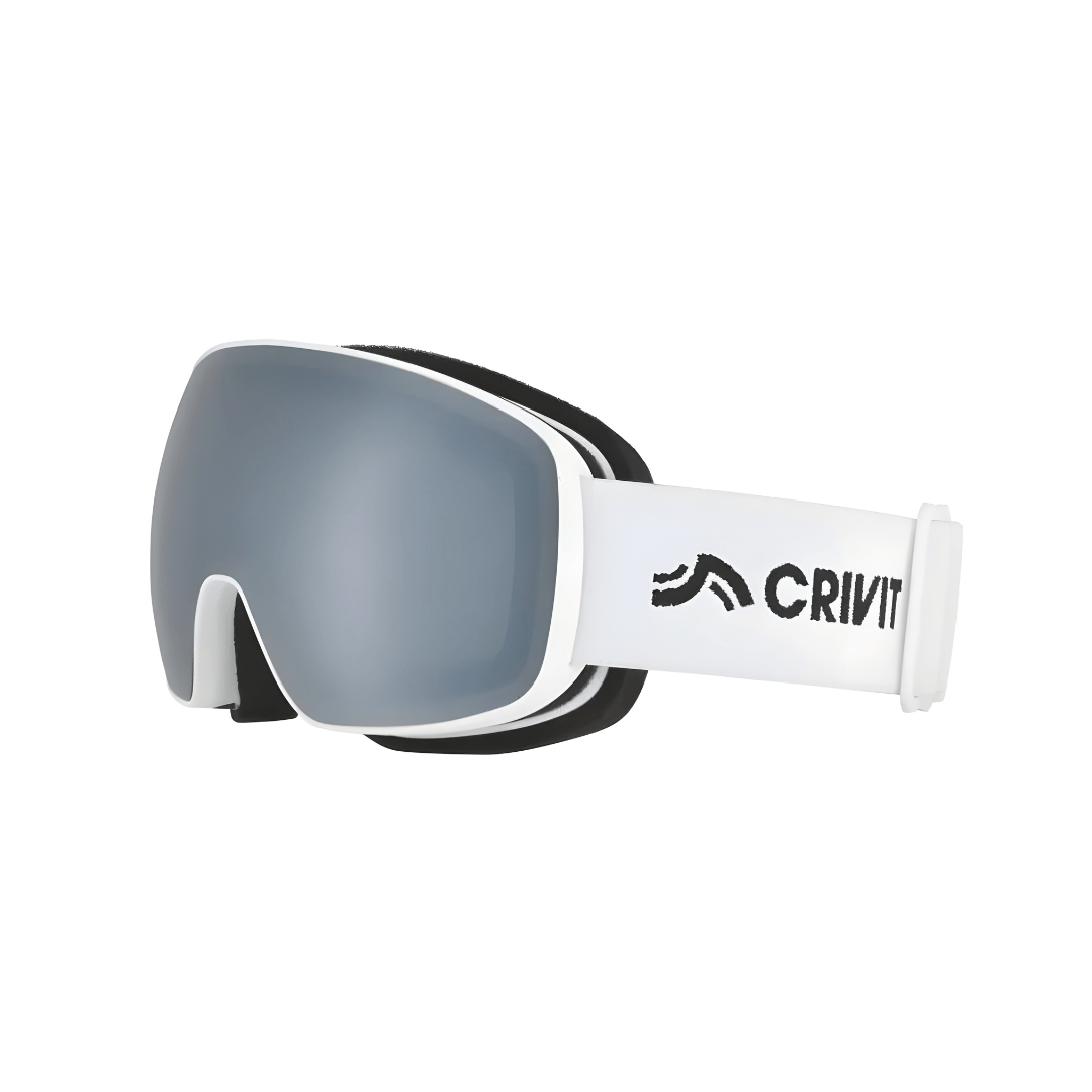 Crivit children’s ski and snowboard goggles with anti-fog mirrored lenses, UV protection, and adjustable non-slip headband – black and white models, Beirut Lebanon