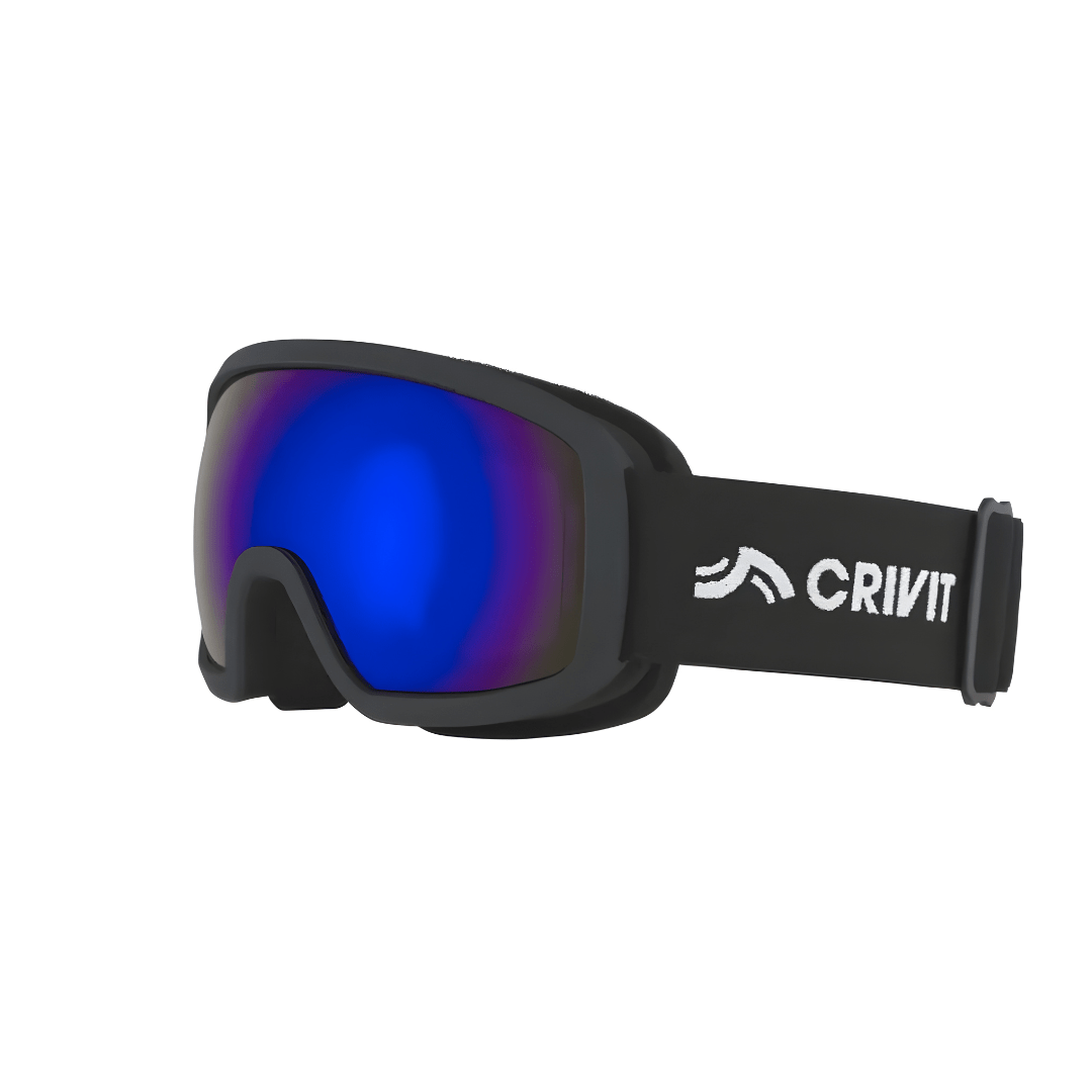 Crivit children’s ski and snowboard goggles with anti-fog mirrored lenses, UV protection, and adjustable non-slip headband – black and white models, Beirut Lebanon