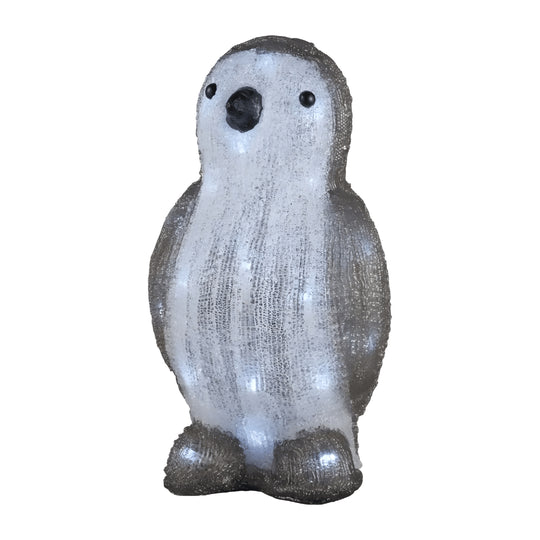 Livarno Home LED decorative penguin with 30 warm white lights, battery powered and splash resistant – festive acrylic decor for Beirut Lebanon homes and gardens