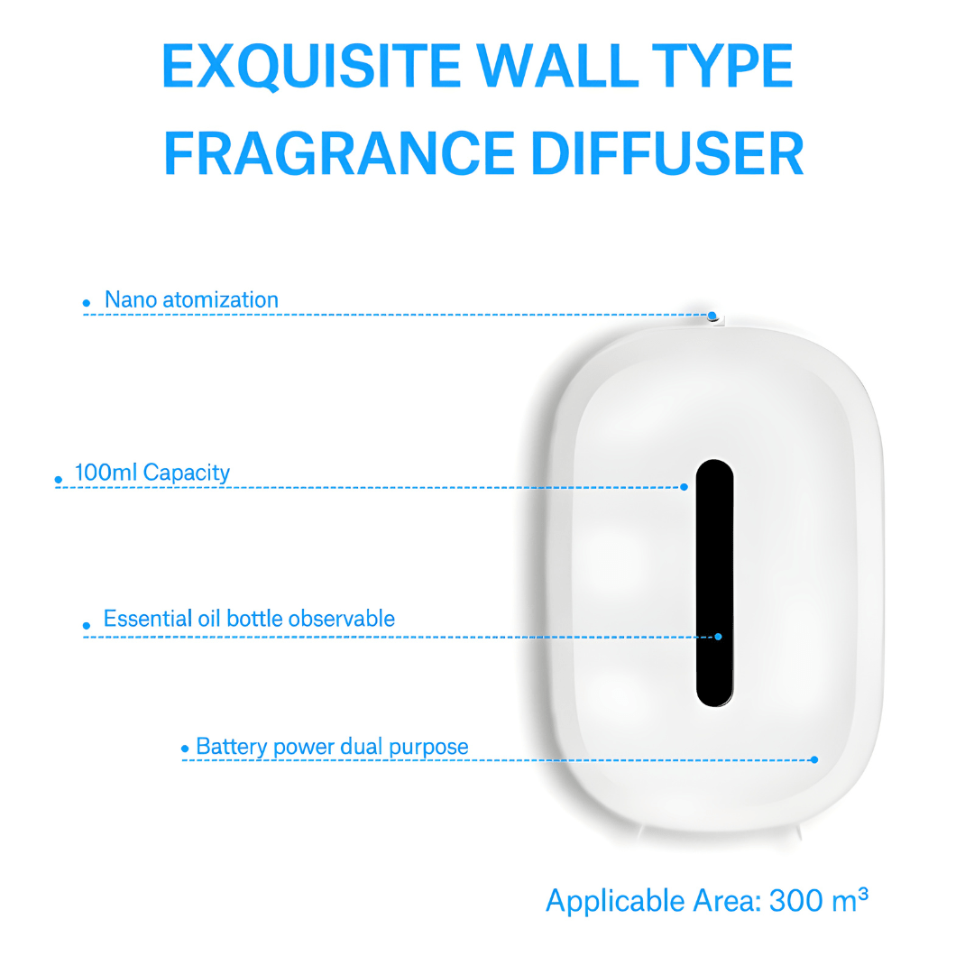 Premium waterless essential aroma oil diffuser J08 in white