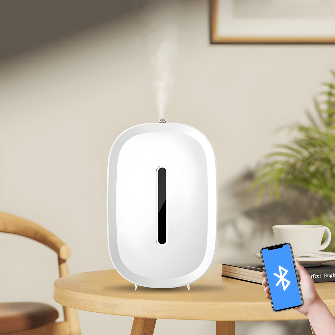 Premium waterless essential aroma oil diffuser J08 in white