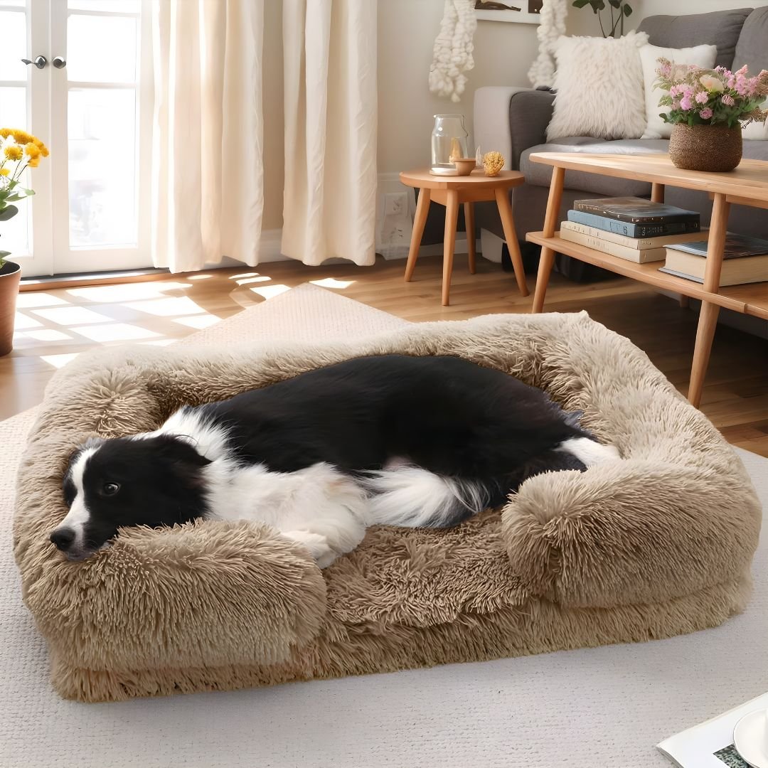 Orthopedic large dog bed plush sofa waterproof non slip washable pet bed 120cm Lebanon