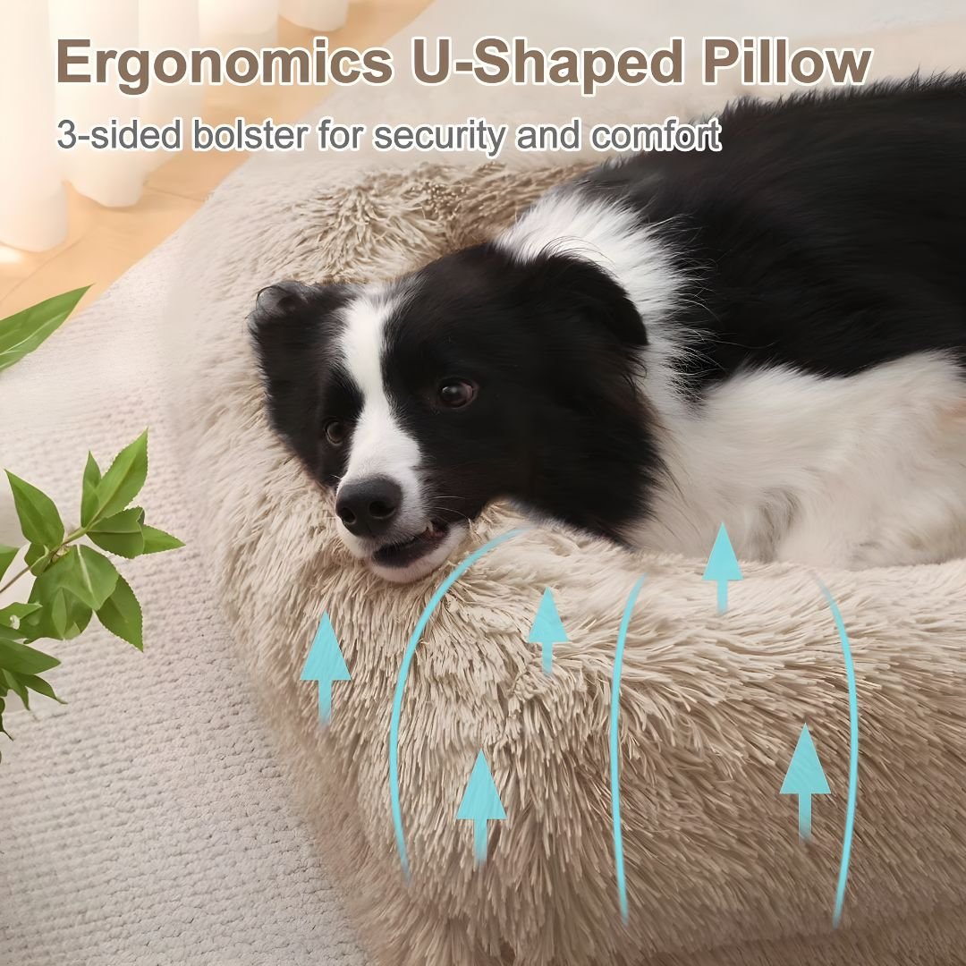 Orthopedic large dog bed plush sofa waterproof non slip washable pet bed 120cm Lebanon