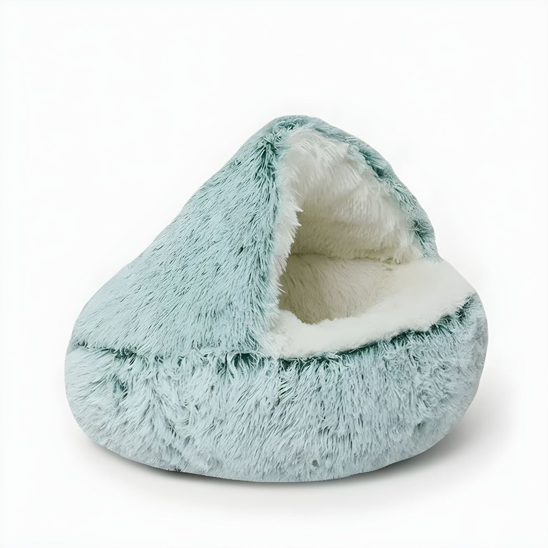 Hooded cat and dog bed cave 100cm plush faux fur cozy pet bed Lebanon Beirut