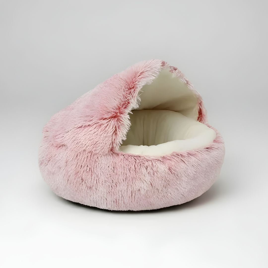 Hooded cat and dog bed cave 100cm plush faux fur cozy pet bed Lebanon Beirut