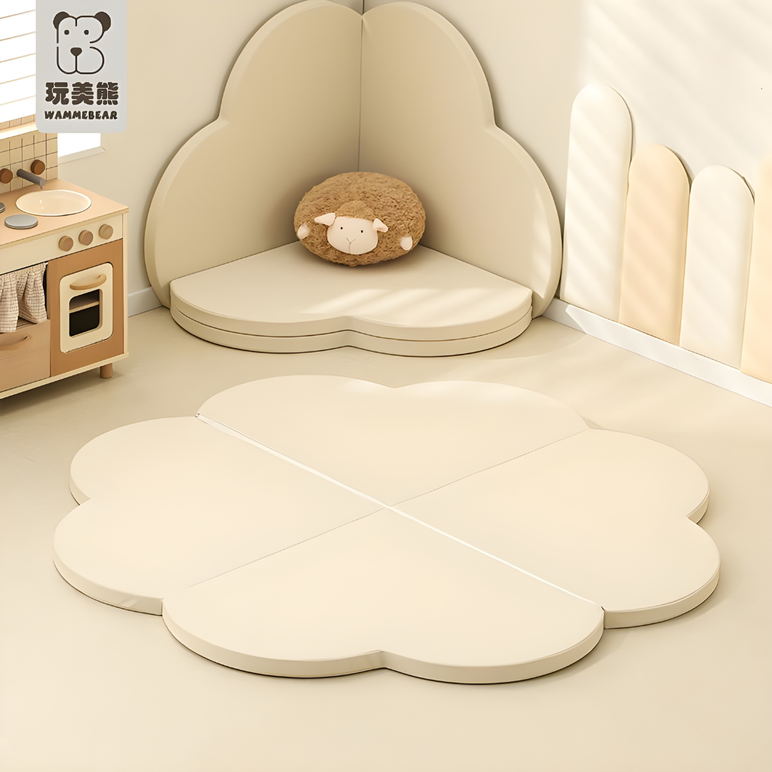 150cm Diameter Premium Cream Foldable Play Mat