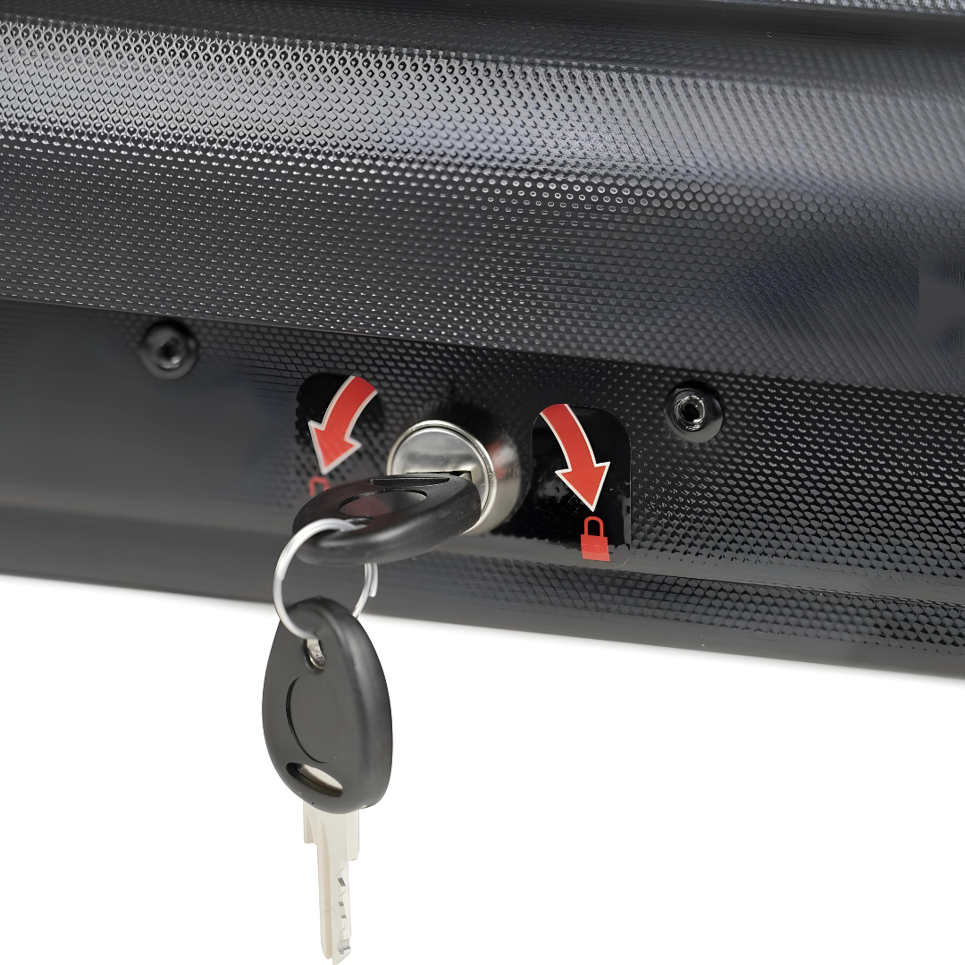 Menabo QUASAR 320 Roof Cargo Box With Anti-Theft Lock