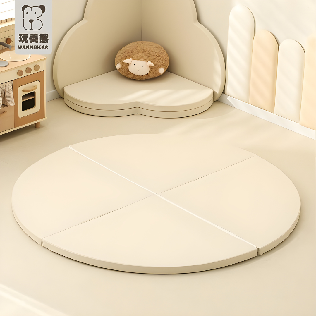 150cm Diameter Premium Cream Foldable Play Mat