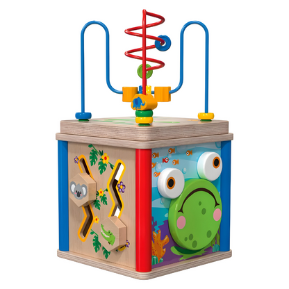 PLAYTIVE 5-IN-1 WOODEN ACTIVITY CUBE