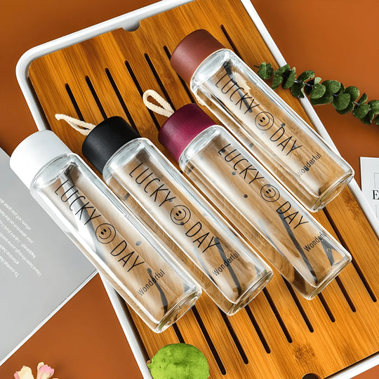 360ml Lucky Day Leak-Proof Water Bottle – Frosted & Clear