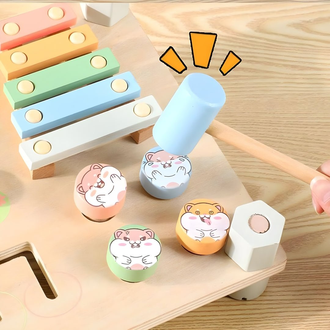 Wooden busy board sensory toy for kids 3+ Beirut Lebanon educational learning board