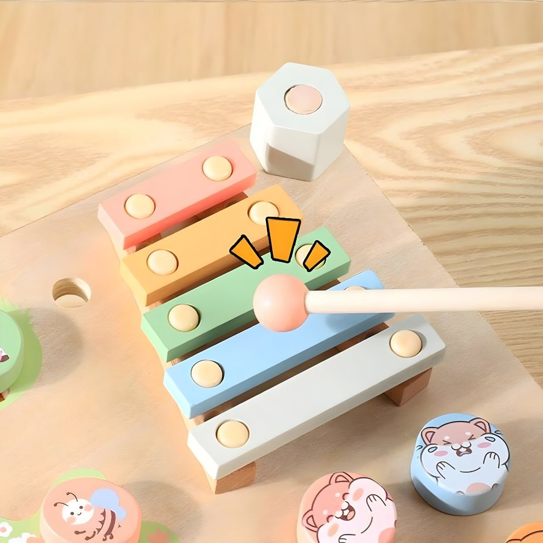 Wooden busy board sensory toy for kids 3+ Beirut Lebanon educational learning board