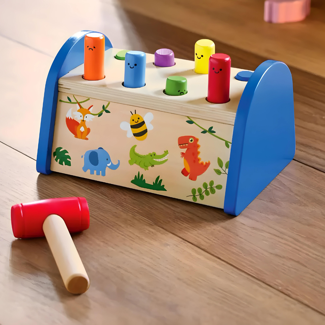 PLAYTIVE WOODEN HAMMERING BENCH