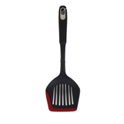 Ernesto heat-resistant silicone skimmer spoon with serrated edges for serving and draining food, available for delivery in Lebanon.