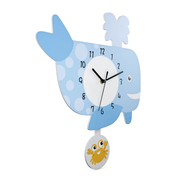 ساعة بندول الأطفال من ميبوس على شكل حوت