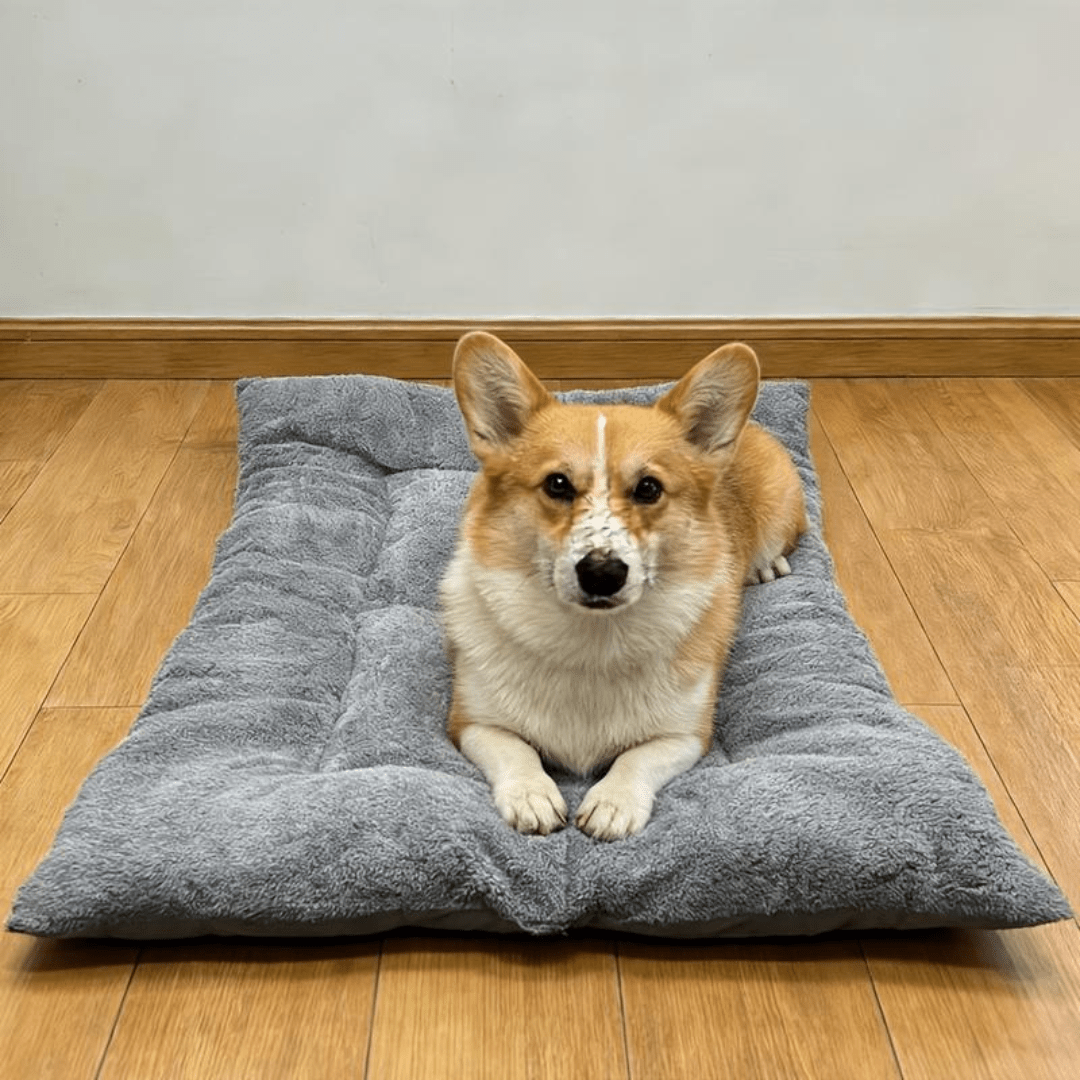 soft washable pet mat bed gray anti slip dog and cat mattress 120x60cm