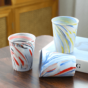 300ml ceramic mug with unique stone-touch swirl design – handcrafted drinkware in Beirut Lebanon