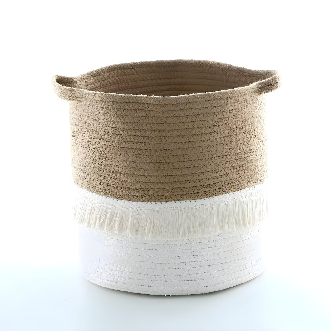 foldable cotton rope storage basket for kids toys lebanon eco friendly woven basket nursery organizer