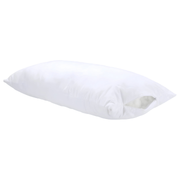 Livarno Home eco-friendly pillow measuring 40 by 80 centimeters, featuring a pure cotton cover and recycled polyester filling, available in Lebanon.