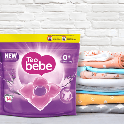 Teo Bebe Cotton Soft Detergent Capsules – 14 Washes, EU Made