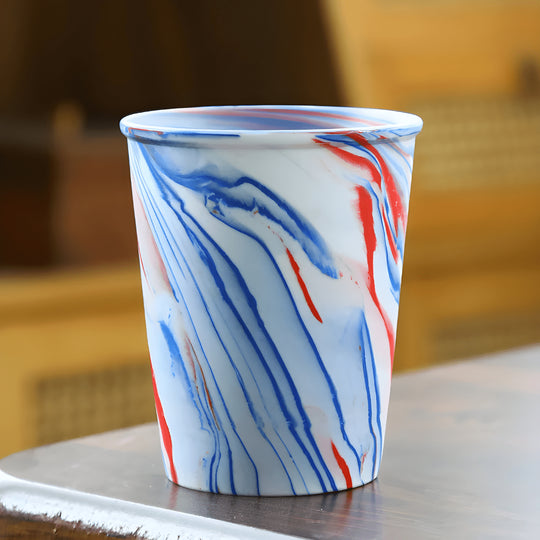 300ml ceramic mug with unique stone-touch swirl design – handcrafted drinkware in Beirut Lebanon