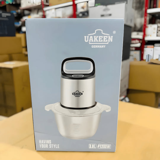 Uakeen 1200W meat grinder 3L stainless steel bowl – German made, Beirut Lebanon