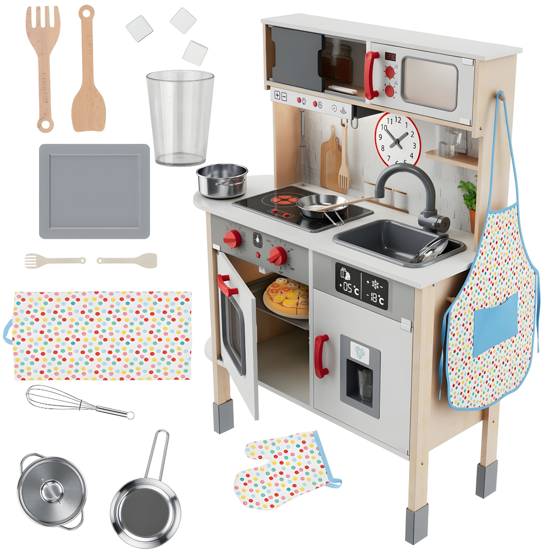 Playtive Wooden children's kitchen Full Accessories