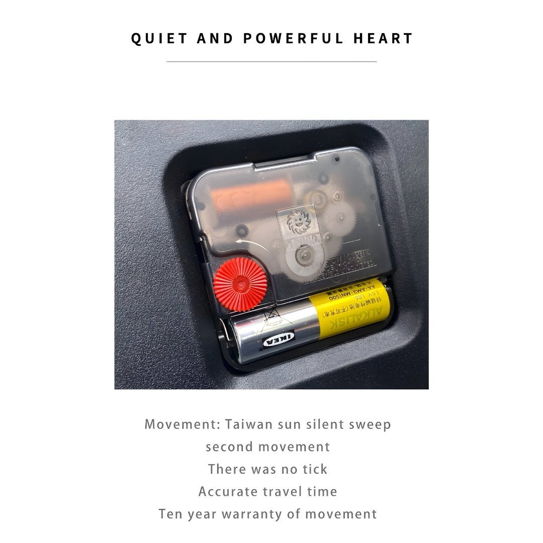 Premium 30 cm Vermiculite wall clock with elegant minimalist design, 0.75 kg lightweight eco-friendly material, silent quartz movement, ideal for modern home or office décor in Beirut, Lebanon.